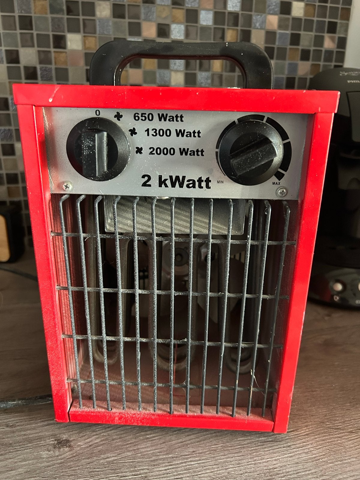 Euromac Werkplaatskachel 2000 Watt, Ophalen, 30 tot 80 cm, Gebruikt, Kachel