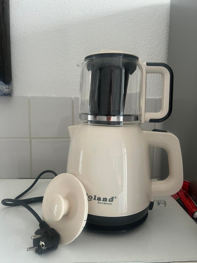 Waterkoker theepot met filter, 1 tot 2 liter, Ophalen of Verzenden, Zo goed als nieuw