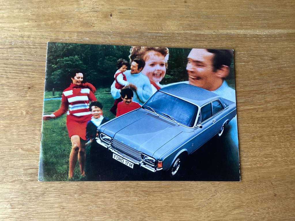 Ford Taunus 17 M brochure - 1971 met prijslijst, Ophalen of Verzenden, Zo goed als nieuw, Ford