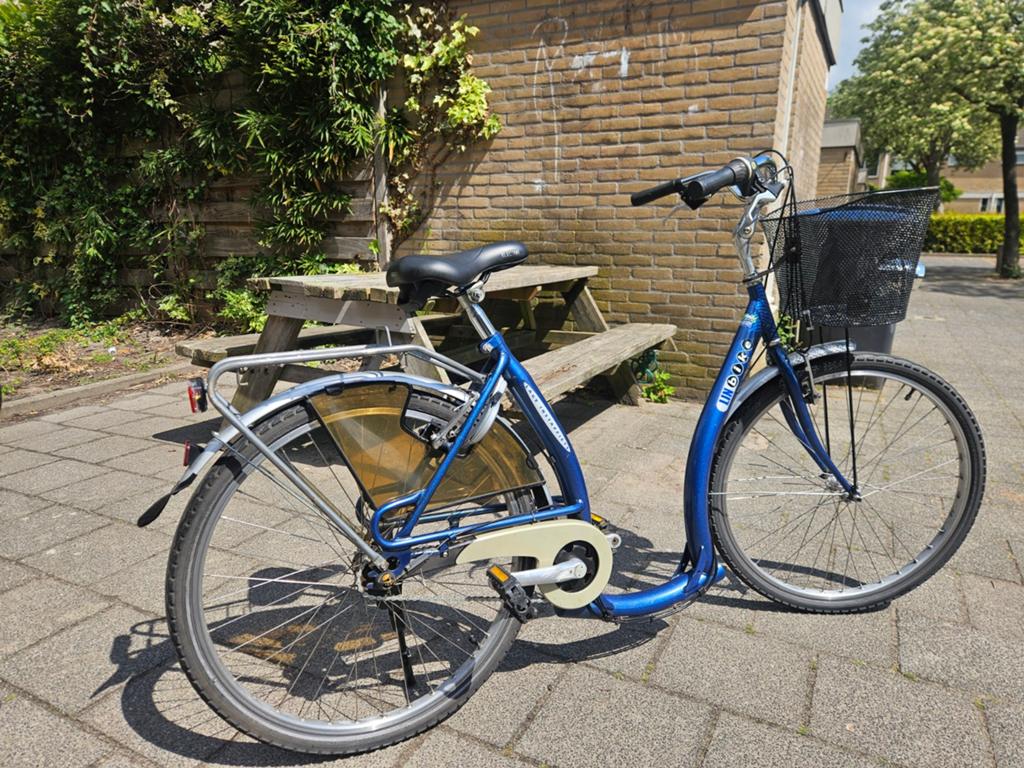 LinBike lage instap. 3 versnellingen. 26 inch, Gebruikt, Mandje, Minder dan 47 cm, 0 zitjes