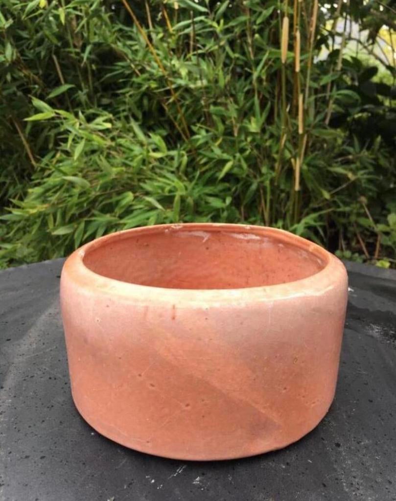 Vintage luxe terracotta geglazuurd bonsai cactus bloempotten, Binnen, Ophalen of Verzenden, Zo goed als nieuw, Overige vormen