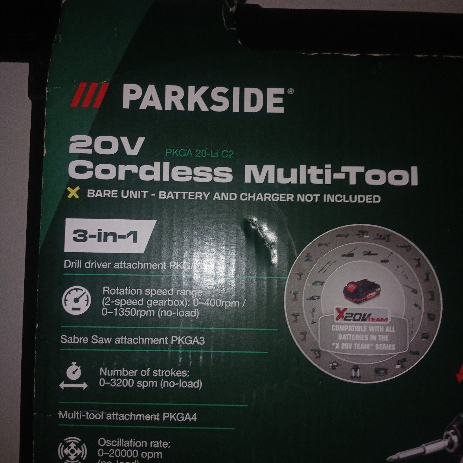 Parkside Multitool 3-in-1 - Nieuw en Ongebruikt, Ophalen of Verzenden, Nieuw, Overige typen