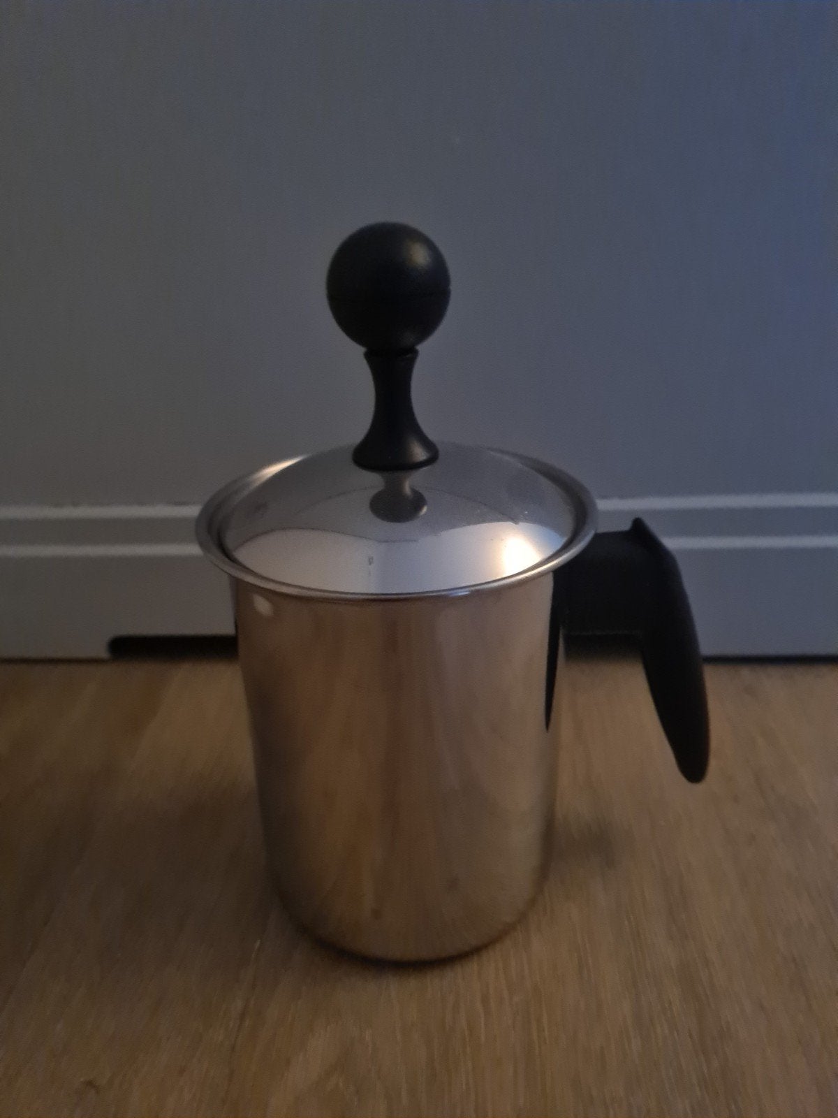 Frabosk Melkopschuimer Cappuccinomaker RVS, Witgoed en Apparatuur, Melkopschuimers, Ophalen of Verzenden, Zo goed als nieuw, Handmatige melkopschuimer