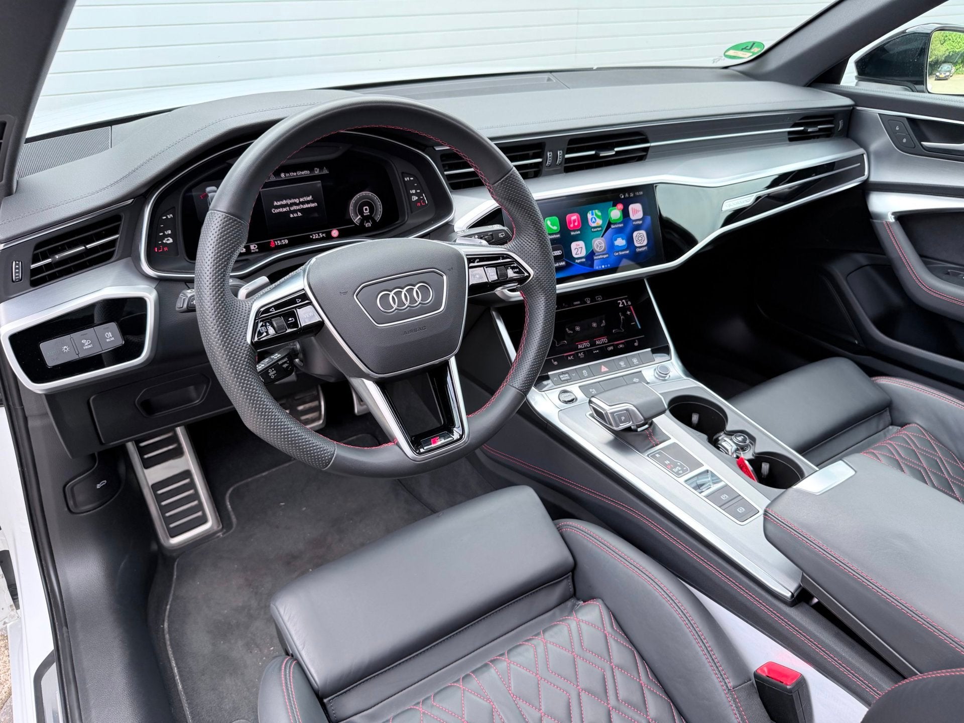 Audi A6 Avant 55 TFSI e quattro S-LINE Competition|PANO|RS S, Auto's, Audi, Automaat, Dealer onderhouden, Gebruikt, Zwart