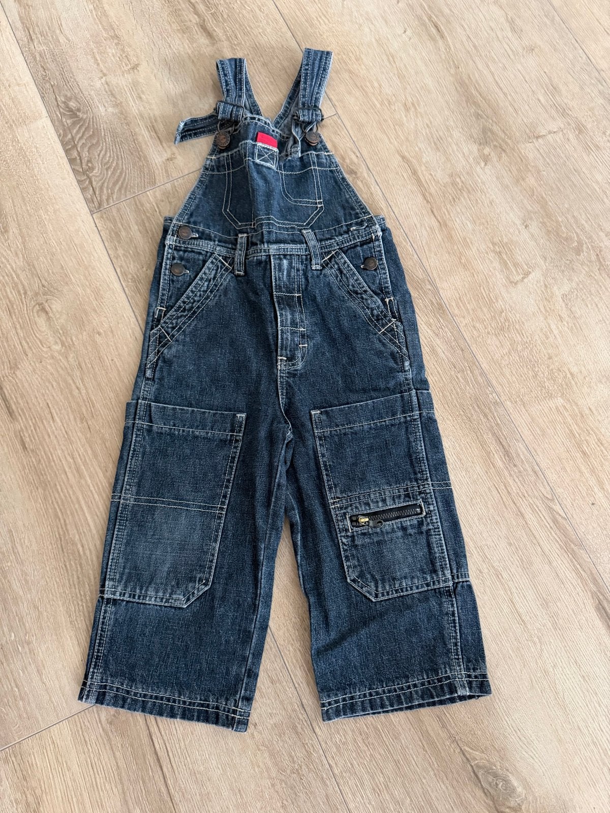 Stoere spijker tuinbroek maat 92 Hema, Ophalen of Verzenden, Gebruikt, Jongen of Meisje, Setje
