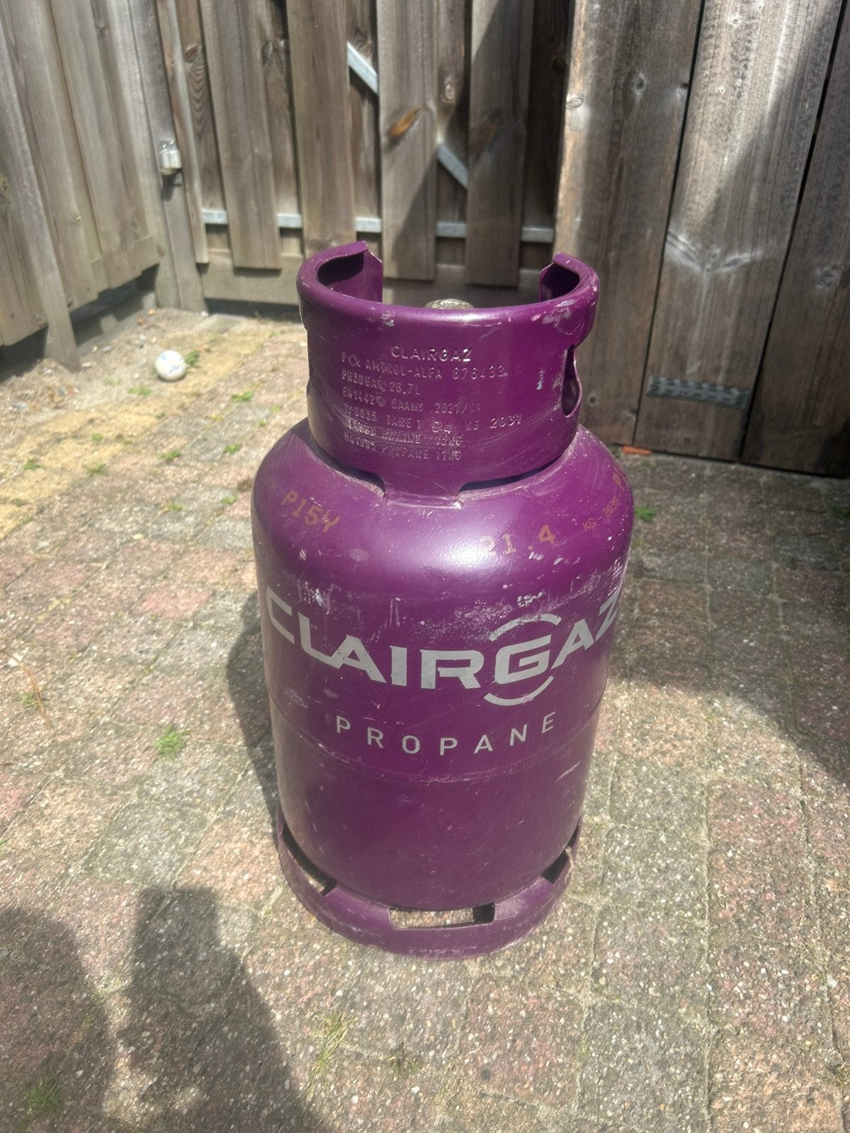 Gasfles 21,4kg - bijna vol, Ophalen, Nieuw