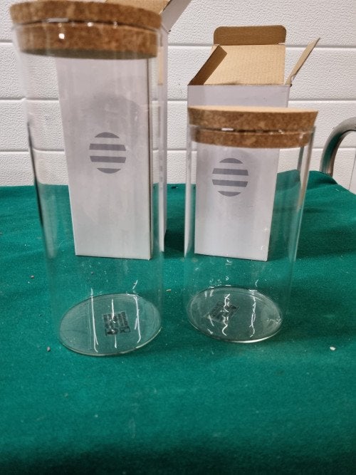 Voorraad potten van glas met kurk dop, Huis en Inrichting, Ophalen of Verzenden, 'T Olde Gre-j, Info@toldegrej.nl, Endepoelstraat 20f Didam