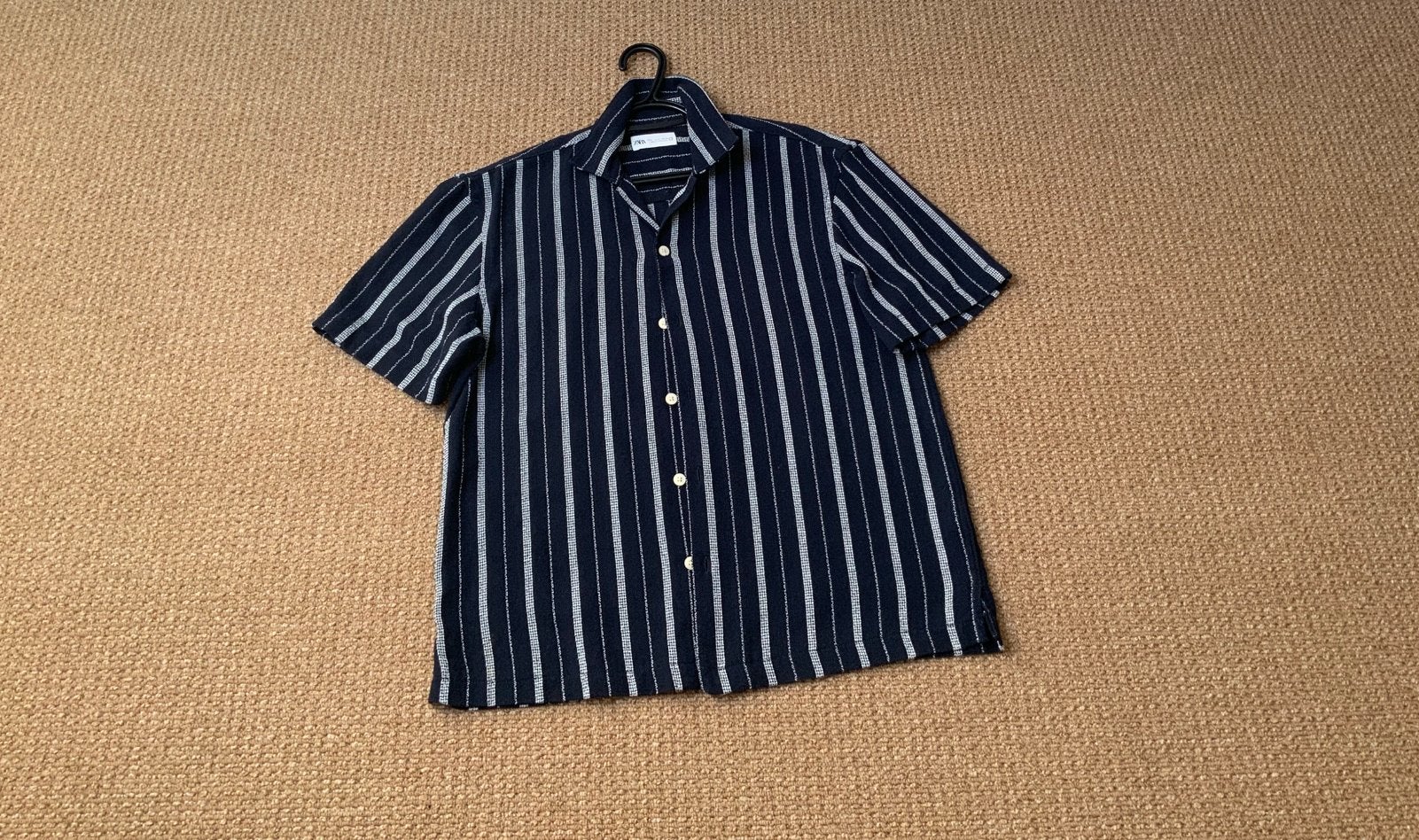 ZARA Overhemd Blouse Donkerblauw heren maat S, Ophalen of Verzenden, Blauw