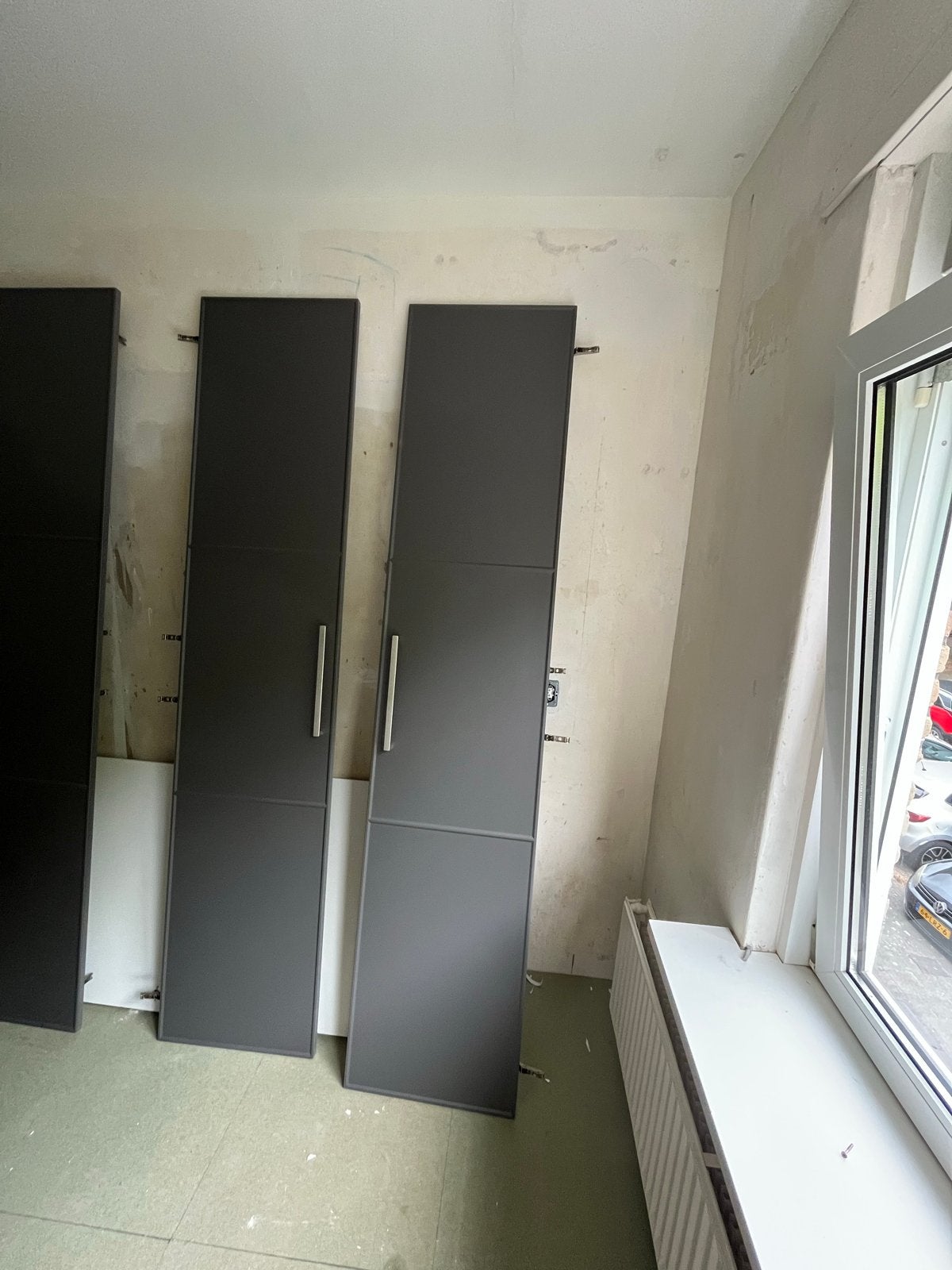 Ikea Pax Kastdeuren Antraciet Grijs met Handgrepen (6 stuks), Ophalen, Gebruikt, 200 cm of meer, 50 tot 100 cm