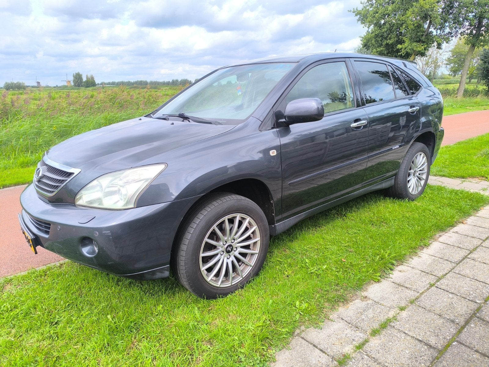 Lexus RX(-H) 400H 3.3 V6 AUT 2007 Grijs, Auto's, Automaat, 3311 cc, Beige, 272 pk