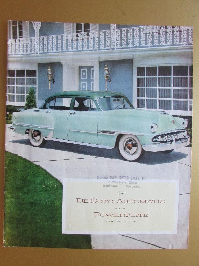 1954 DeSoto prestige brochure, Engels, Ophalen of Verzenden, Gelezen, Overige merken