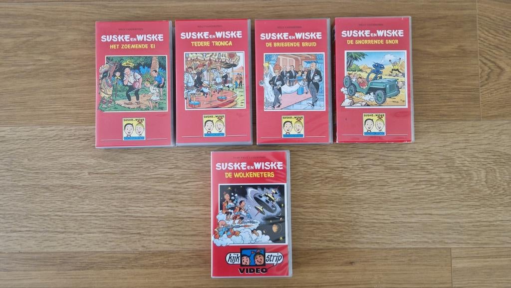 Suske en Wiske VHS videobanden Disky 1994, Ophalen of Verzenden, Suske en Wiske, Zo goed als nieuw, Overige typen