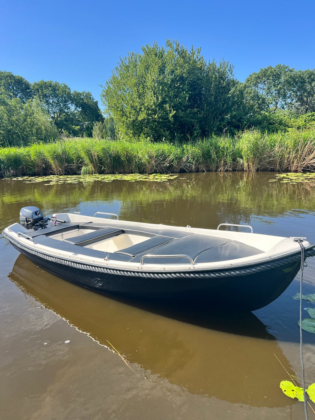 Liberty 430 sloep met Yamaha 8pk incl trailer, Ophalen, Gebruikt, Anker, Buitenboordmotor