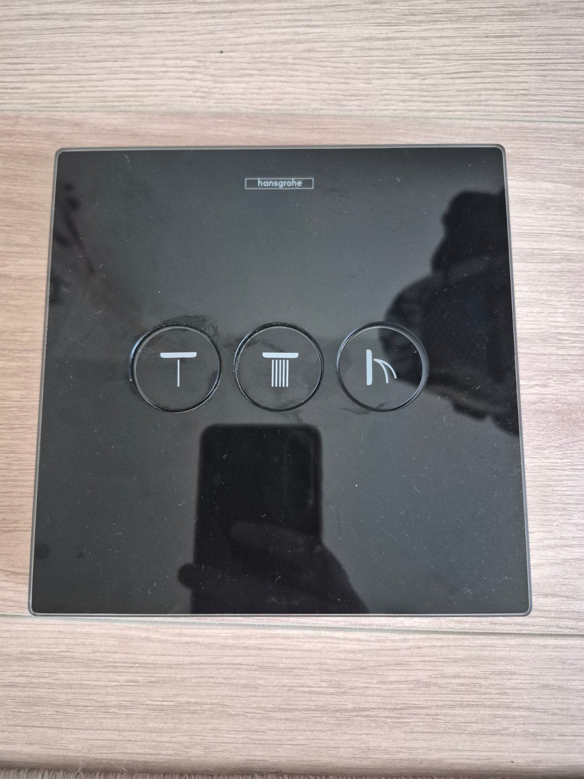 Hansgrohe Axor Douchebediening - Zwart Glas, Ophalen of Verzenden, Gebruikt, Met douche