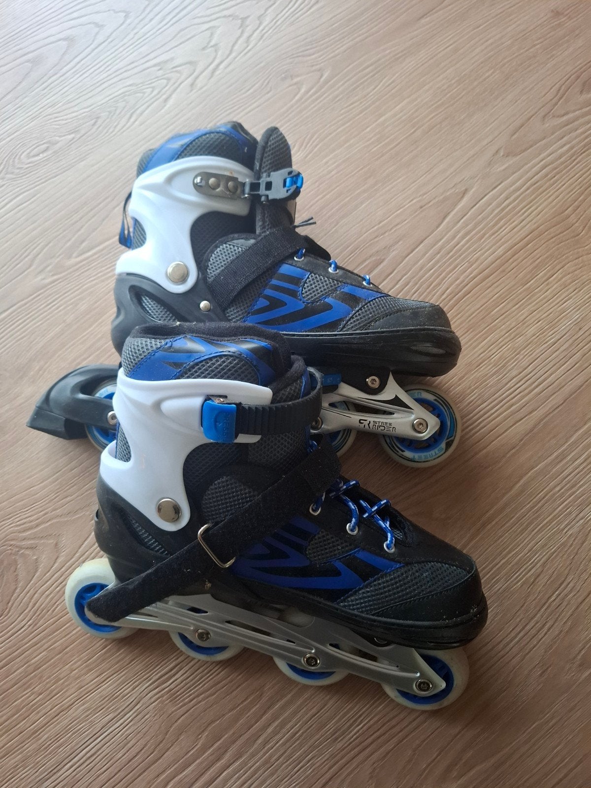 Verstelbare inline skates - zwart/blauw, Ophalen, Kinderen, Inline skates 4 wielen, Verstelbaar