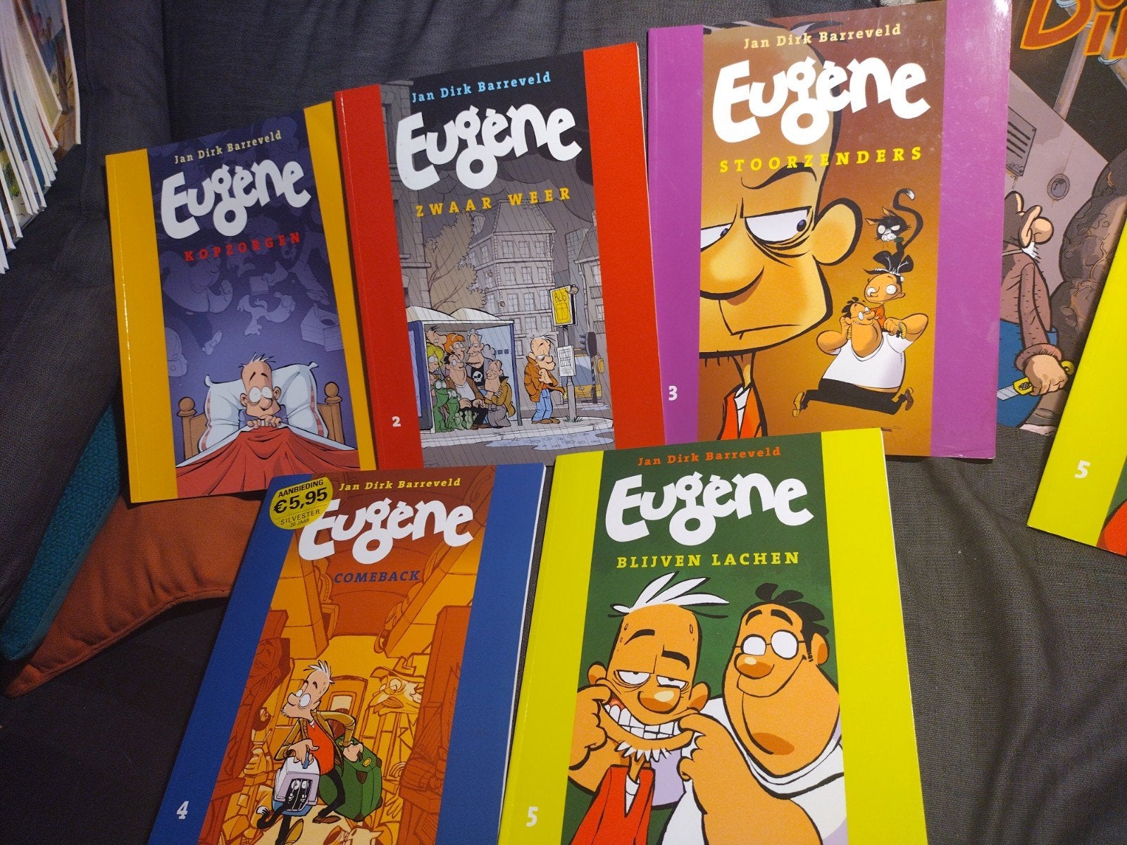 Eugène 1tm5, Boeken, Stripboeken, Zo goed als nieuw, Meerdere stripboeken, Ophalen of Verzenden