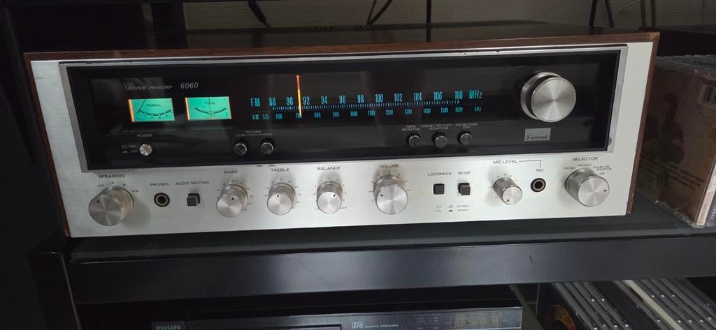 Sansui 6060. Volledig nagekeken. (Met factuur), Overige merken, Refurbished, Ophalen of Verzenden, Minder dan 60 watt