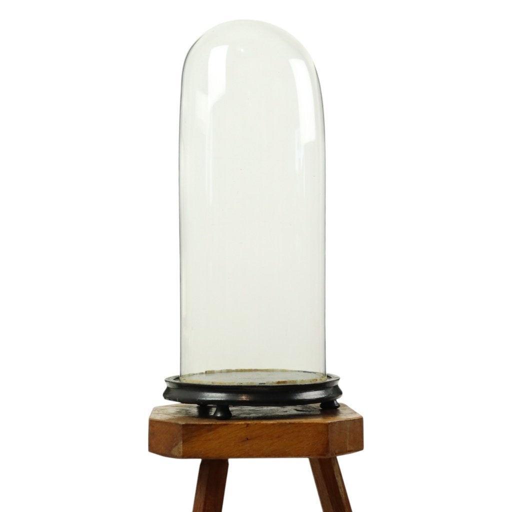 Grote Antieke Stolp Globe Mondgeblazen Glas Begin 20ste Eeuw, Ophalen of Verzenden