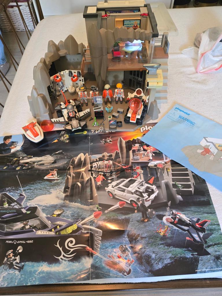 Playmobil Spy Team Commandobasis met Figuren en Accessoires, Ophalen of Verzenden, Zo goed als nieuw, Complete set