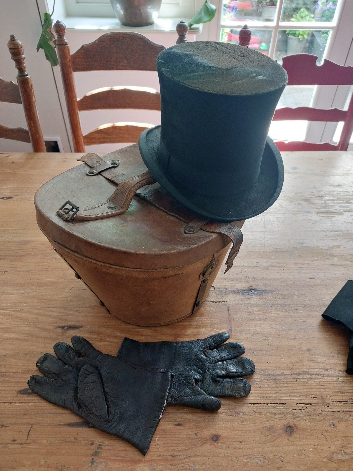 Antieke Hoge Hoeden , dickens, met Originele Dozen d, Ophalen of Verzenden