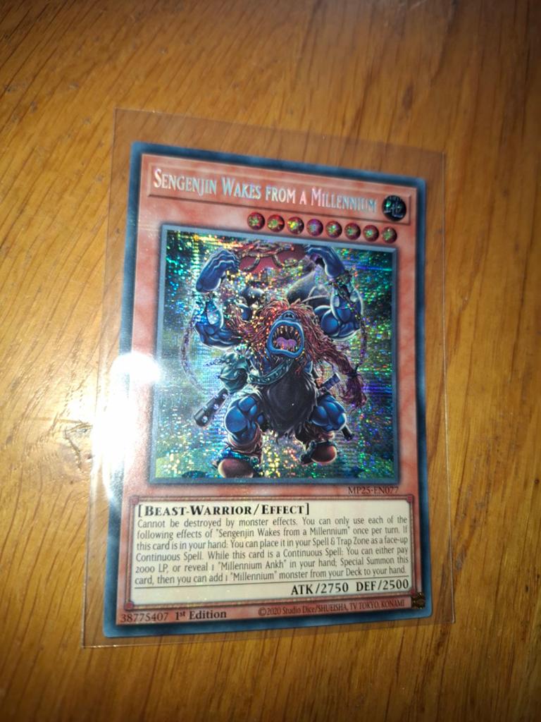 Sengenjin Wakes From A Millennium  MP25 Secret Rare 1st Ed, Ophalen of Verzenden, Nieuw, Losse kaart, Foil