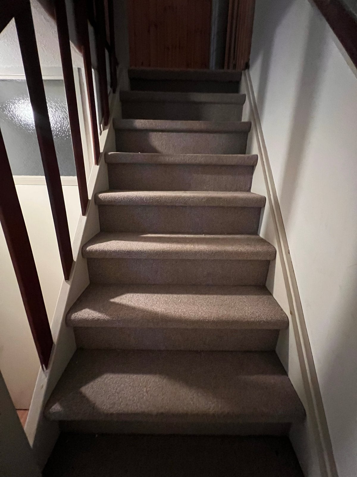 Tapijt voor trap - Gebruikt maar in goede staat, Gebruikt, Bruin, 200 cm of meer, Overige vormen