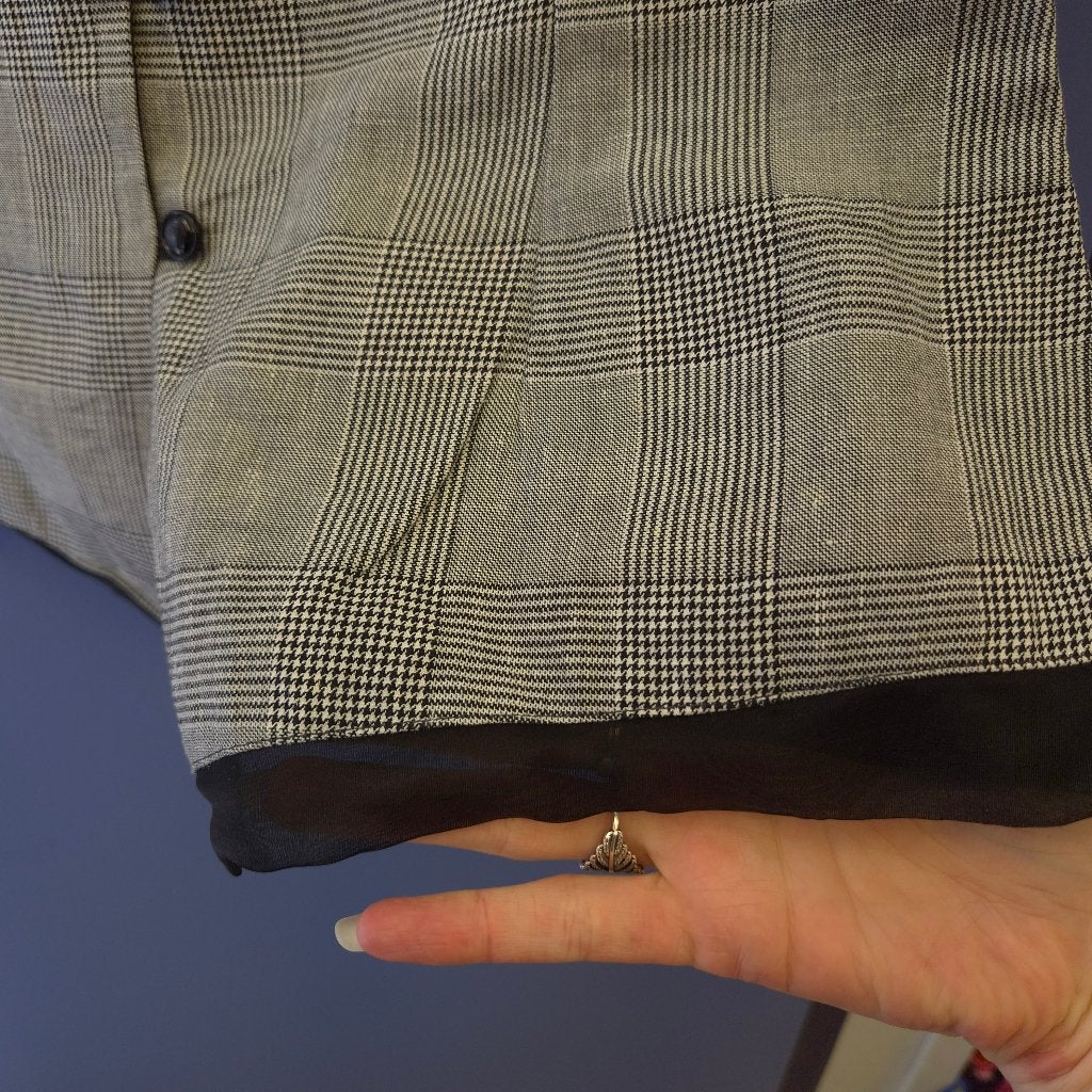 Ines Raspoort designer top geruit – maat 38 nr 51922, Maat 38/40 (M), Ines Raspoort, Onbekend, Ophalen of Verzenden