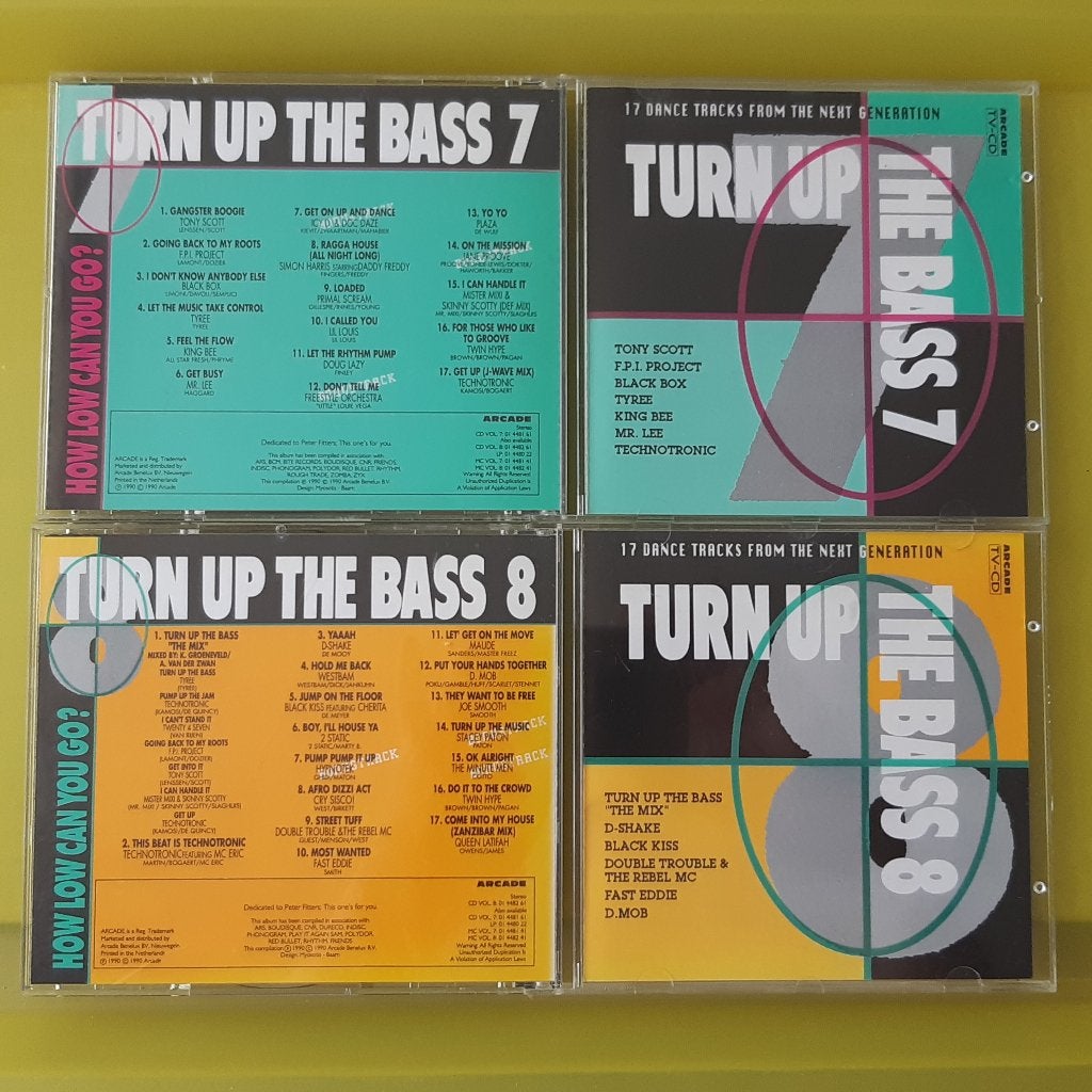 2 CD's: Turn up the bass 7 en Turn up the bass 8, Gebruikt, House, Ophalen of Verzenden, Album