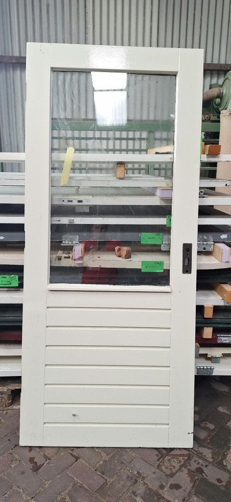 Achterdeur schuurdeur buitendeur deur 92,5 x 210,5 ( 168 ), Ophalen, Gebruikt, 80 tot 100 cm, Buitendeur