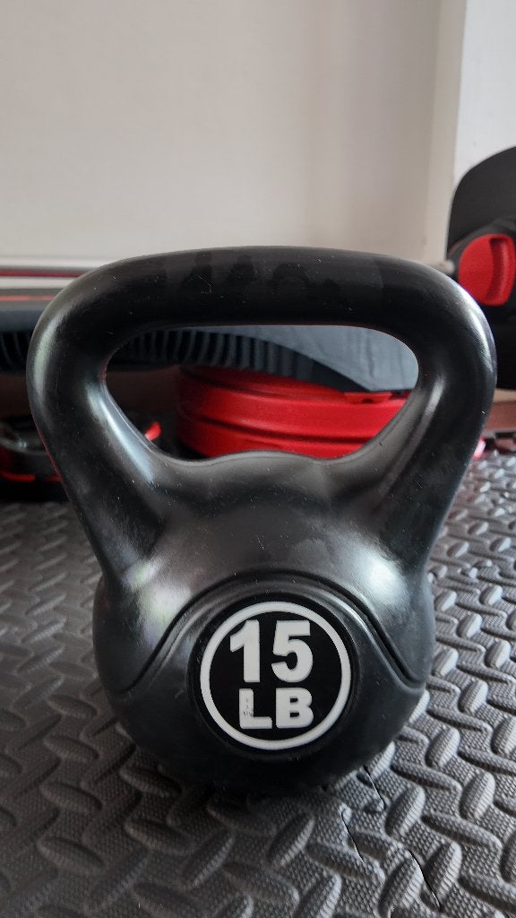DuoBakkerSport Pro Kettlebell 6 kg Zwart Vinyl, Ophalen, Zo goed als nieuw, Kettlebell