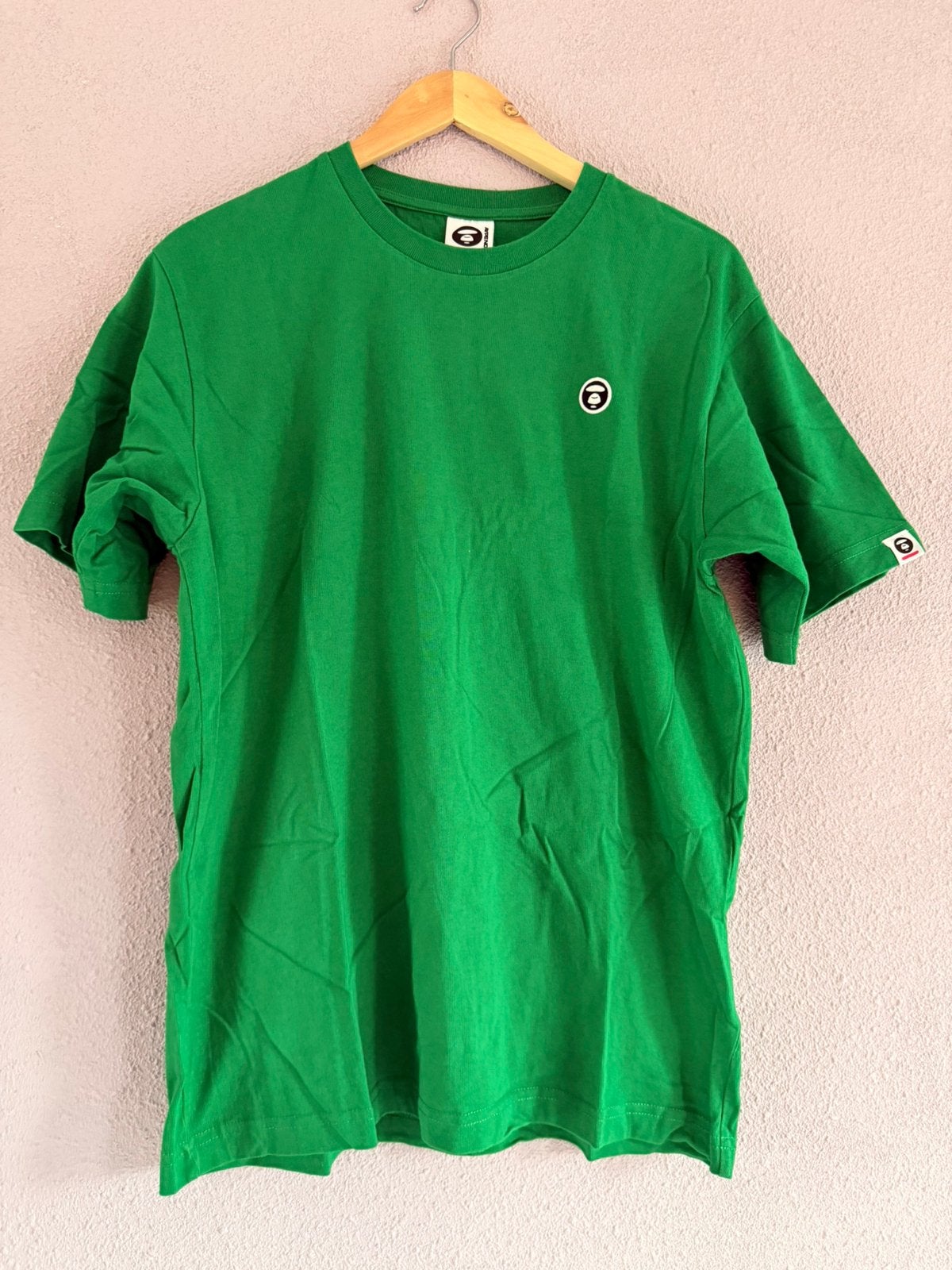 Vintage AAPE by A Bathing Ape T-shirt – Groen – Maat M, Ophalen of Verzenden, Zo goed als nieuw, Maat 48/50 (M), Groen