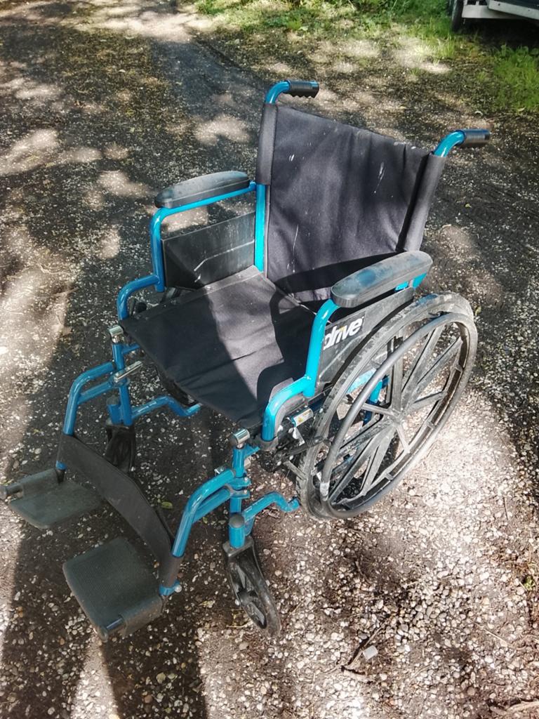 Rolstoel, Diversen, Rolstoelen, Ophalen, Inklapbaar, Zo goed als nieuw, Duwrolstoel