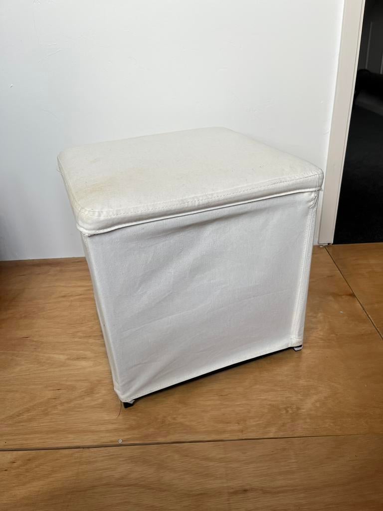 Ikea bosnas opbergkrukje 2x, Ophalen of Verzenden, Gebruikt, Wit, Overige materialen