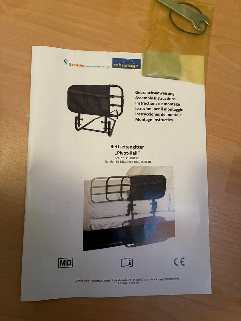Uitval beveiliging bed volwassene, Eenpersoons, Zwart, Ophalen of Verzenden, Zo goed als nieuw