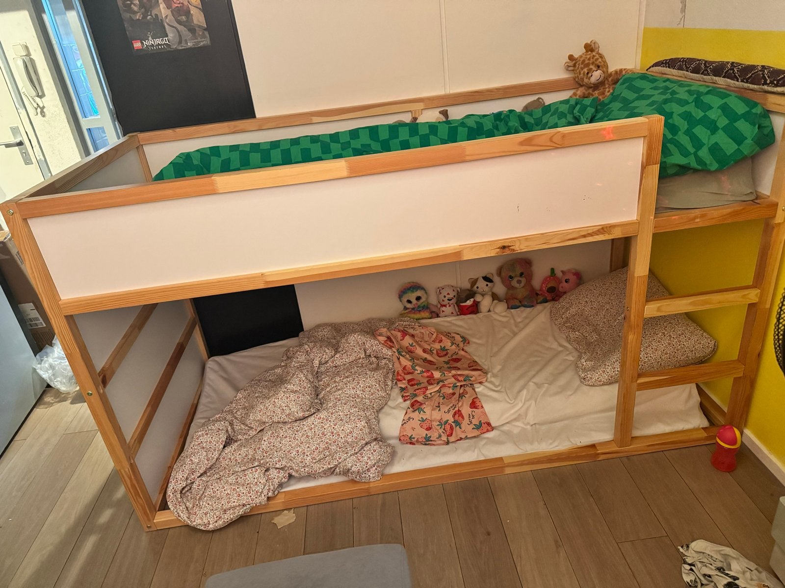 Mooie hoogslaper/stapelbed 90x200 - flexibel te plaatsen, Ophalen, Gebruikt, 90 cm, Eenpersoons