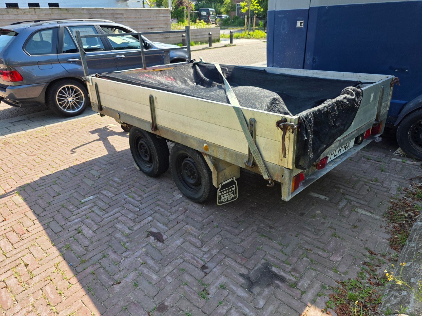 Plateauwagen, Paardentrailer en twee aanhangers te koop, Auto diversen, Aanhangers en Bagagewagens, Ophalen, Gebruikt