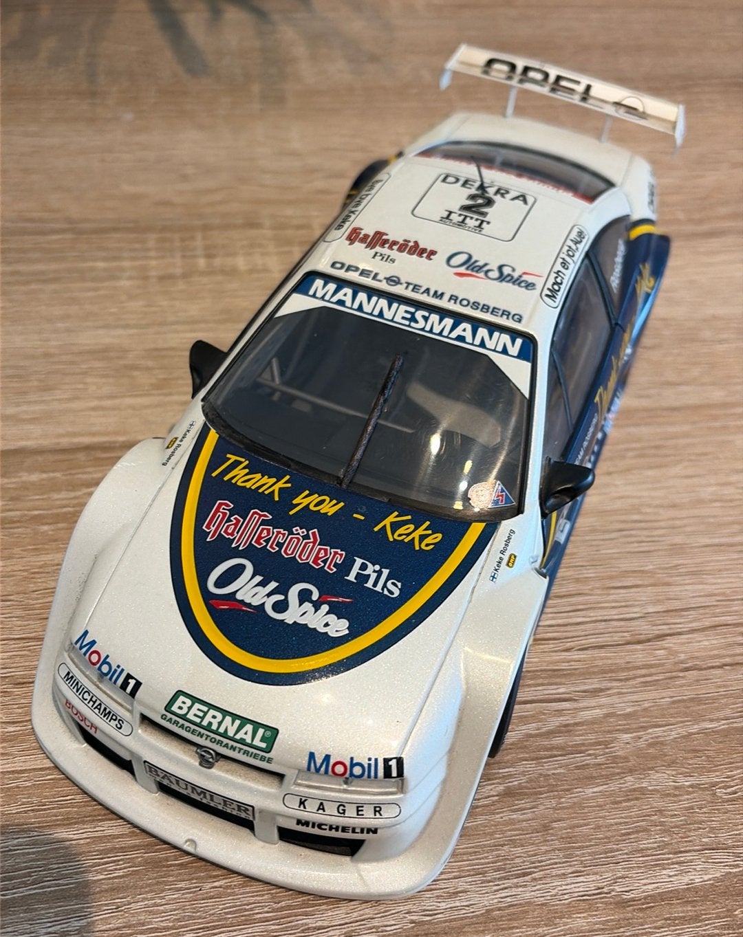 Opel Calibra V6 class 1 DTM Keke Rosberg 1:18, Hobby en Vrije tijd, Modelauto's | 1:18, Ophalen of Verzenden, Zo goed als nieuw