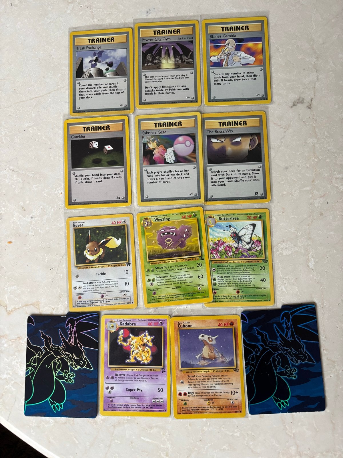 Vintage Pokémon kaarten, Ophalen of Verzenden, Gebruikt, Meerdere kaarten