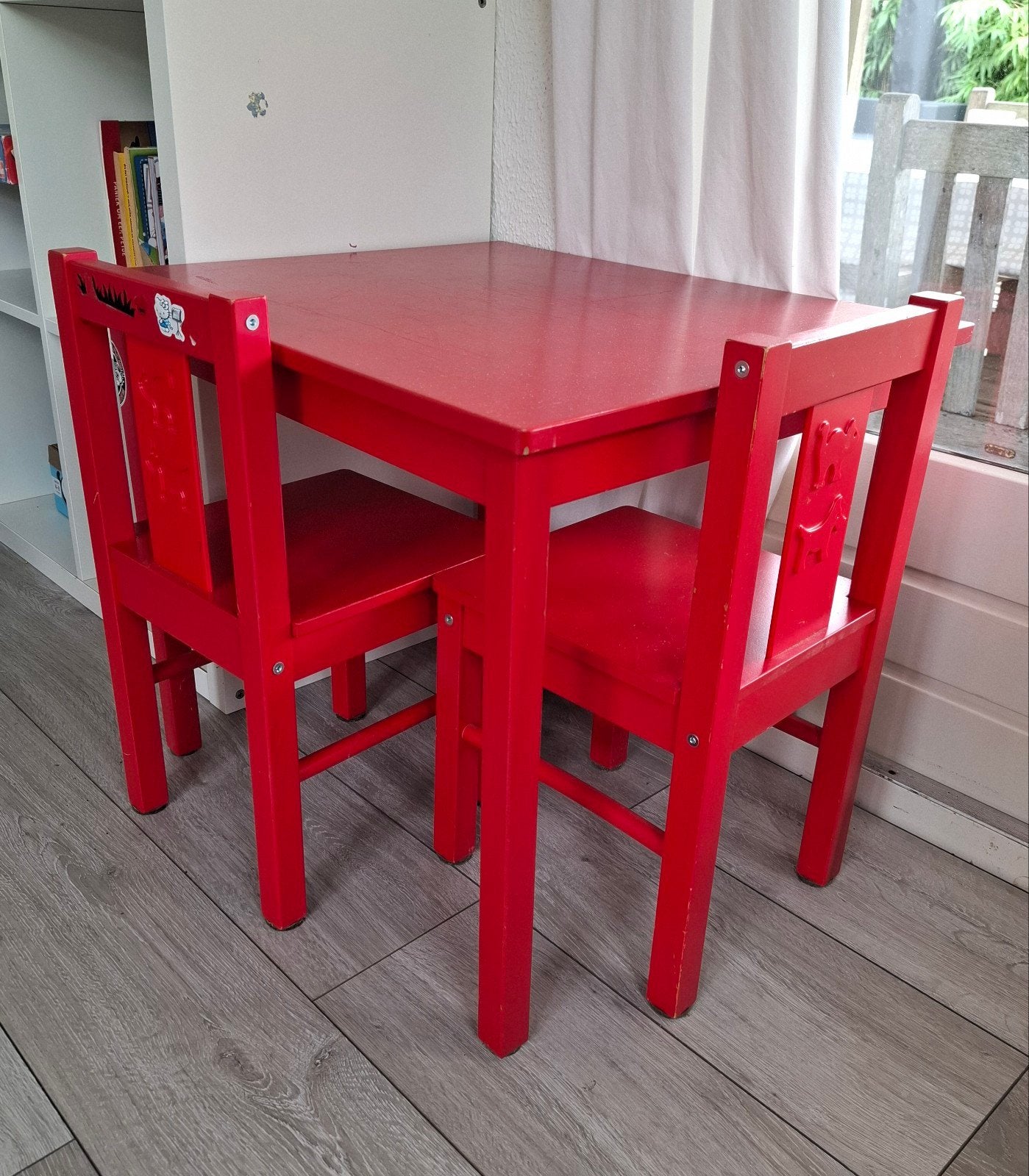 Ikea kindertafel met 2 kleine stoeltjes, Ophalen, Gebruikt, Tafel
