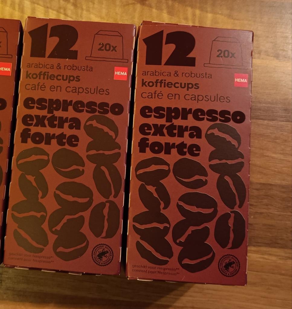 Hema koffie cups extra forte intensiteit 12, 40 stuks, Witgoed en Apparatuur, Koffiezetapparaten, Nieuw, Koffiepads en cups, Overige modellen