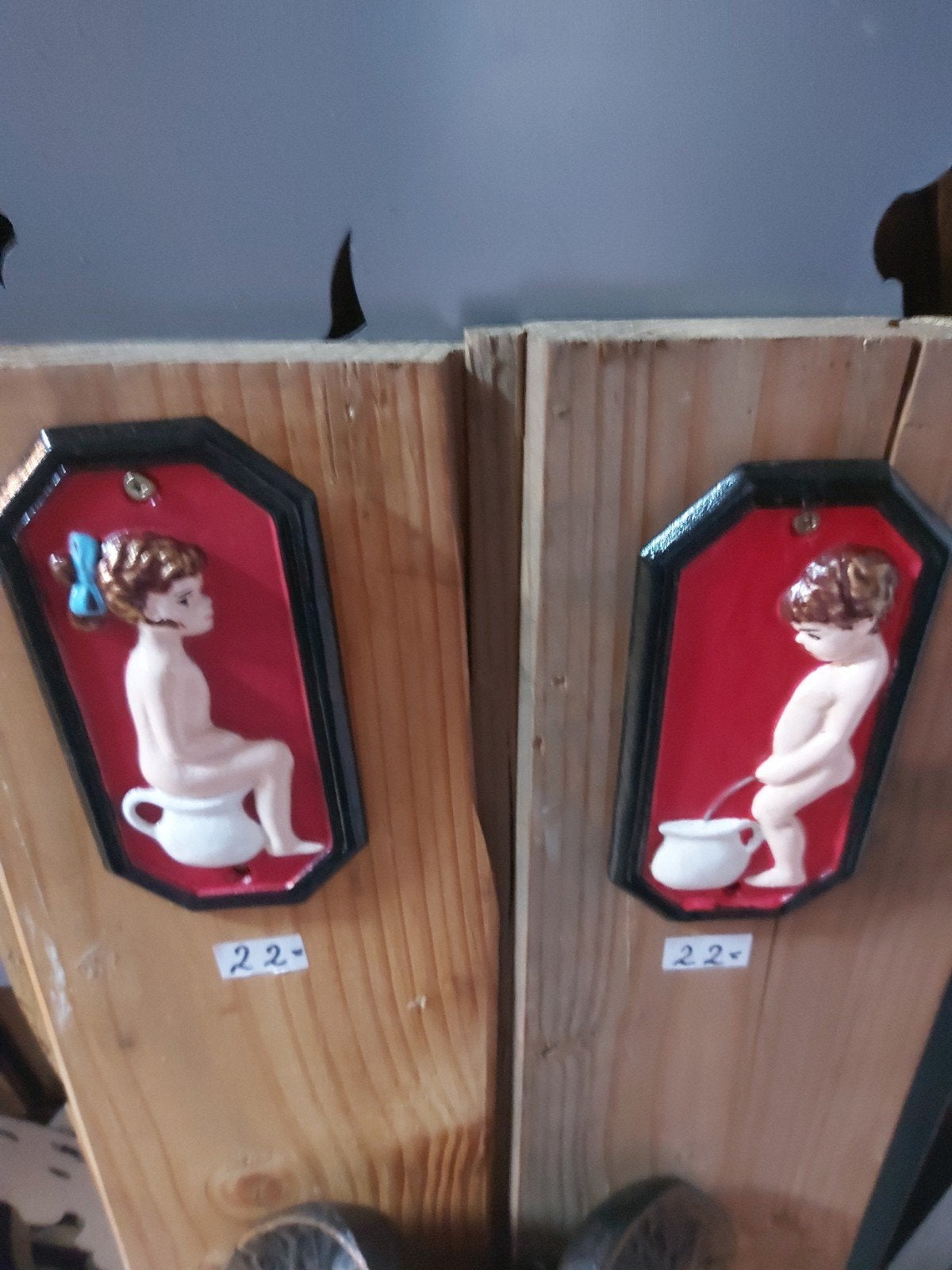 gietijzer plaat toilet wc plassen 22 euro per stuk, Verzamelen, Ophalen of Verzenden, Overige typen