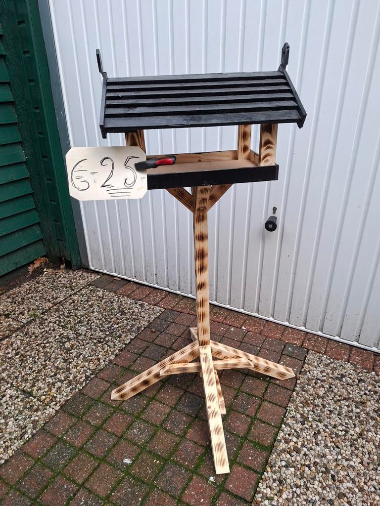 Vogelvoederhuisje van hout voedertafel vogelhuisje, Ophalen