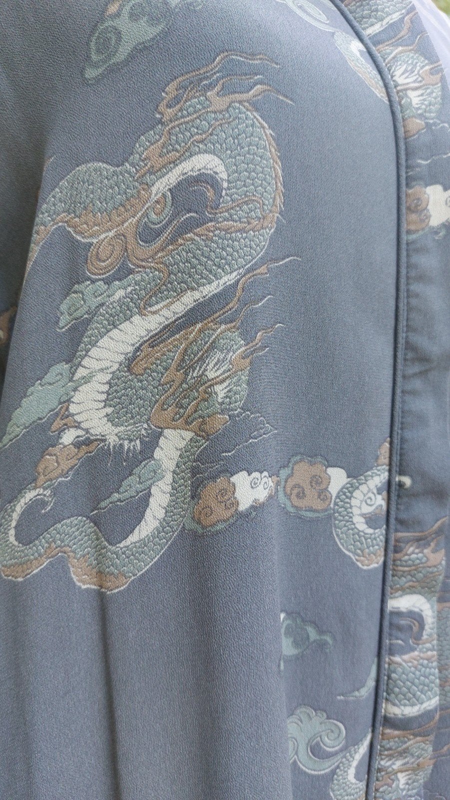 Mooie midden-grijze blouse, YAYA, print groen/beige,mt 42, Maat 42/44 (L), Ophalen of Verzenden, Zo goed als nieuw, Yaya