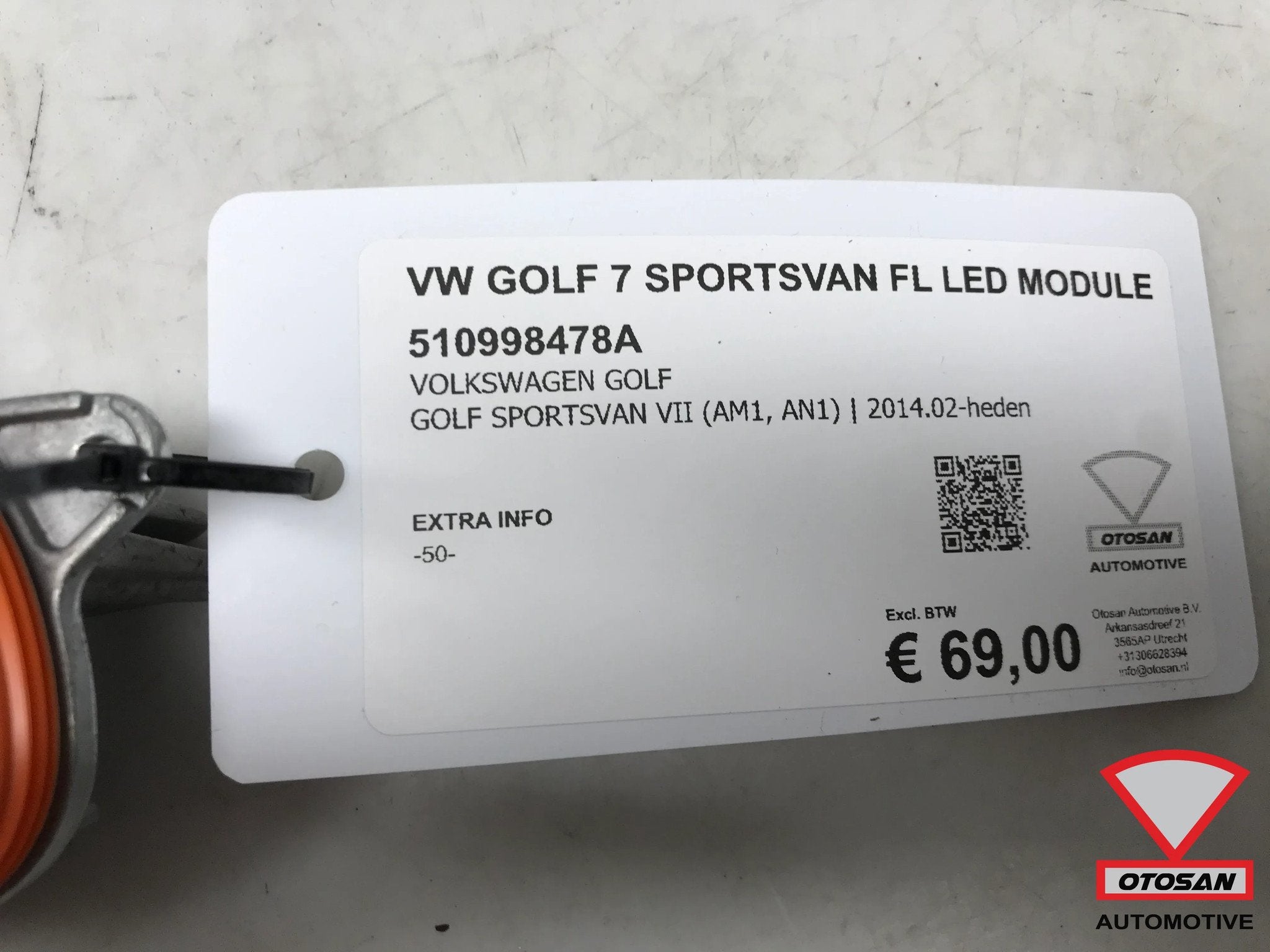 VW Golf 7 Sportsvan Facelift Koplamp LED Module 510998478A, Gebruikt, Volkswagen, Volkswagen AG, Berliner Ring 2
38440  Wolfsburg, DE