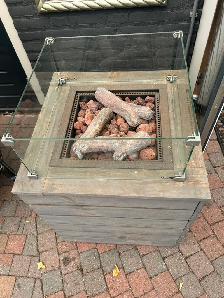 Prachtige vuurkorf op gas, Ophalen of Verzenden, Zo goed als nieuw