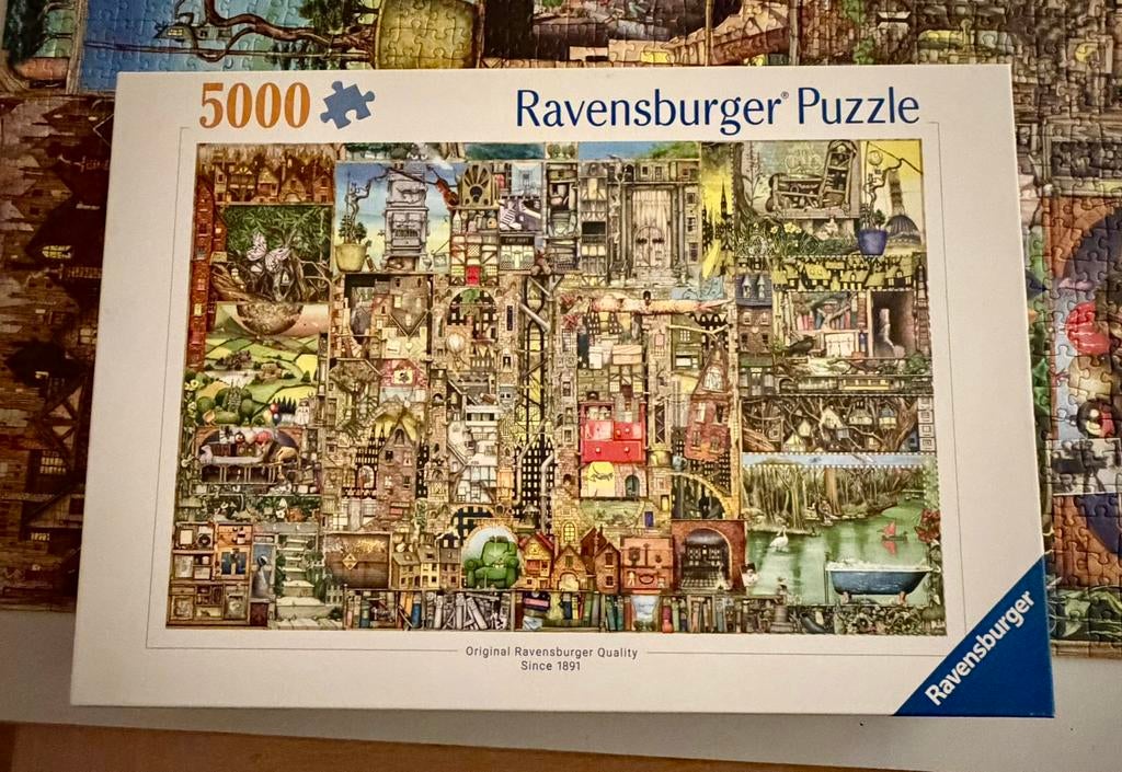 Uitdagende puzzel, Ravensburger, 5000 stukjes, Ophalen of Verzenden, Meer dan 1500 stukjes, Zo goed als nieuw, Legpuzzel