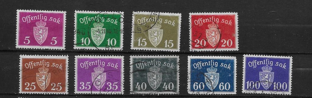 Noorwegen 1937, Postzegels en Munten, Postzegels | Europa | Scandinavië, Verzenden, Noorwegen, Gestempeld