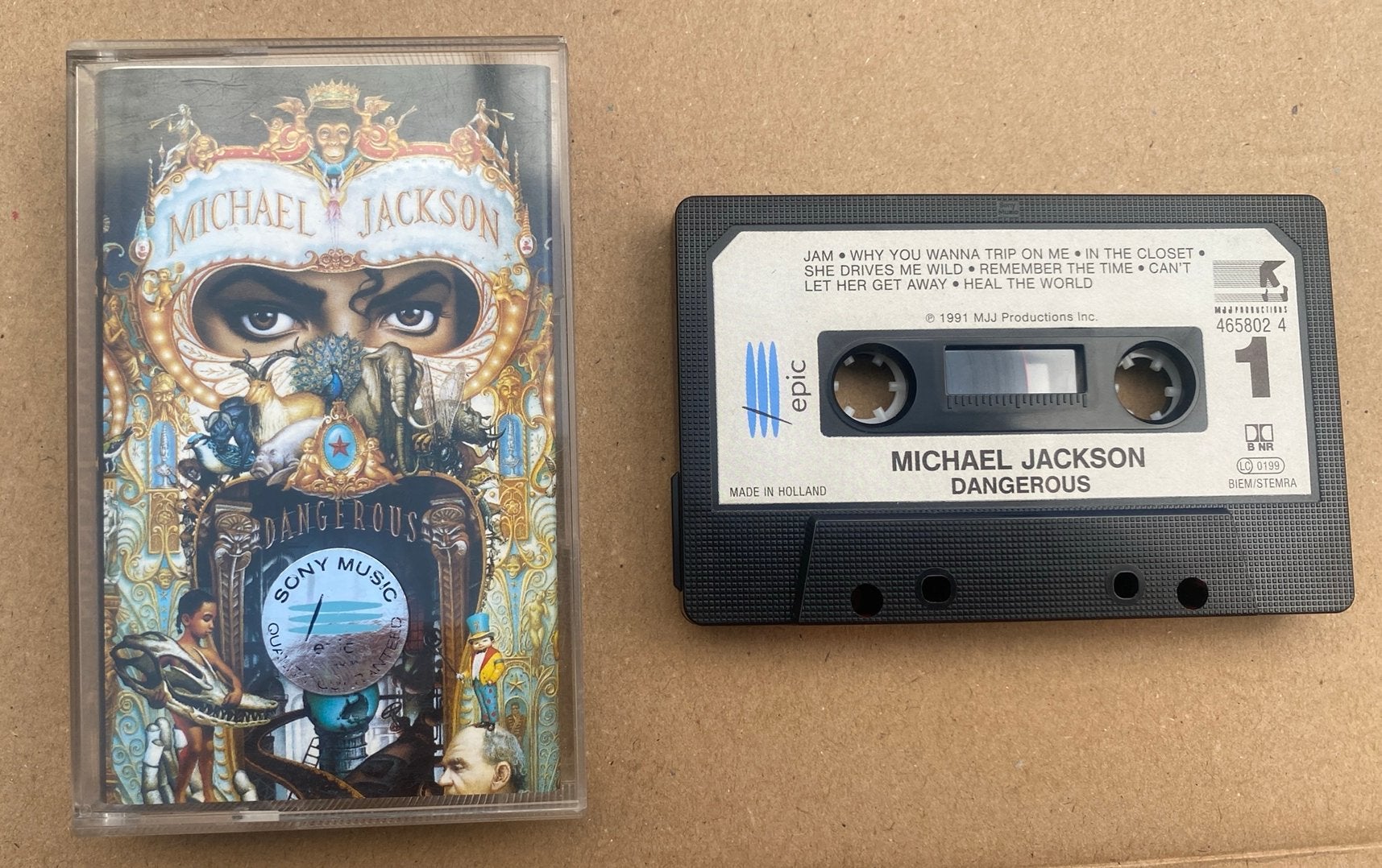 Michael Jackson cassette dangerous, Ophalen of Verzenden, Zo goed als nieuw, Pop, 1 bandje