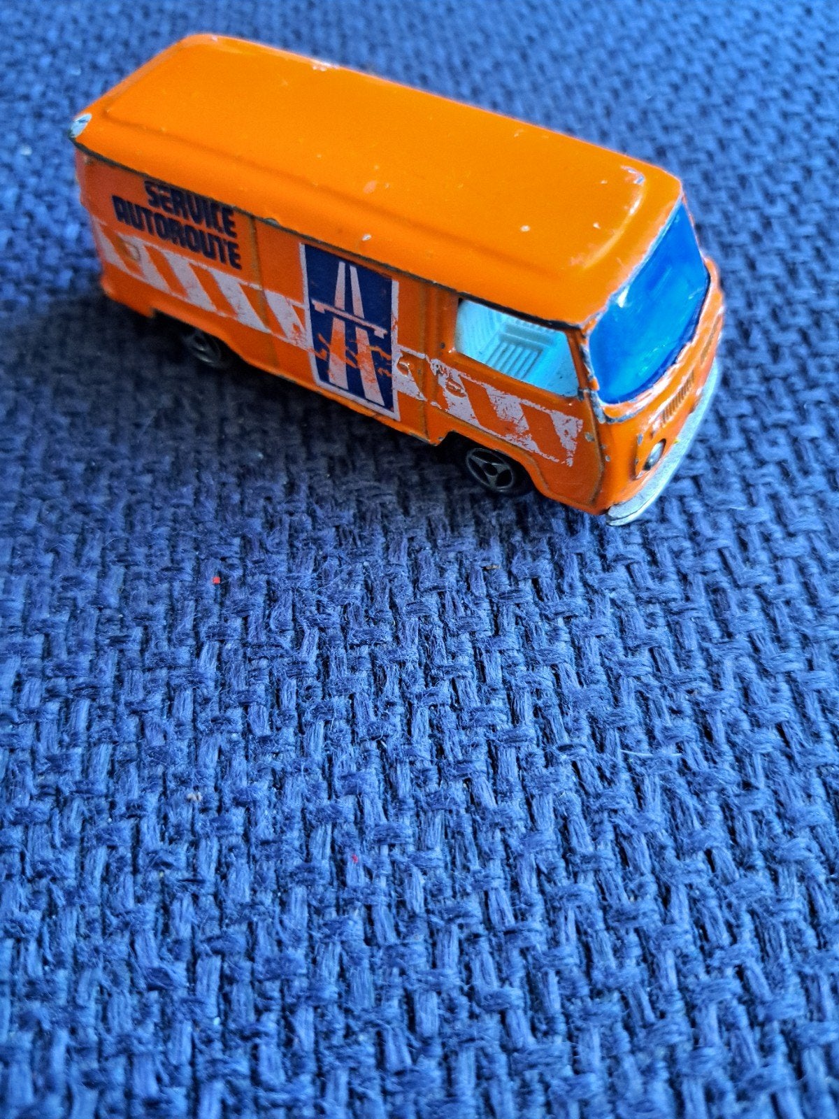 majorette model fourgon v.w "service autoroute" schaal 1:60, Gebruikt, Frankrijk, Ophalen of Verzenden, N.b