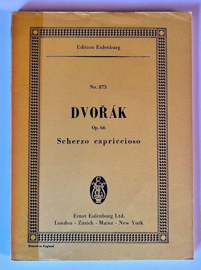 No. 873 DVOŘÁK Op. 66 Scherzo capriccioso, Muziek en Instrumenten, Gebruikt, Klassiek, Ophalen of Verzenden, Artiest of Componist